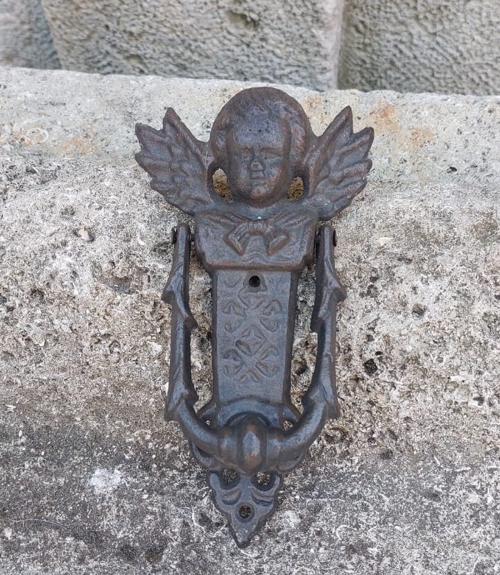 Старинно чукало за врата, ангел - Antiques Provence House