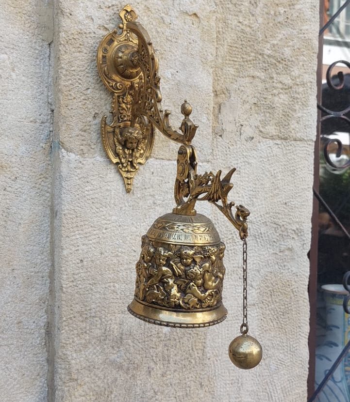 Стенна камбана, позлатен бронз - Antiques Provence House